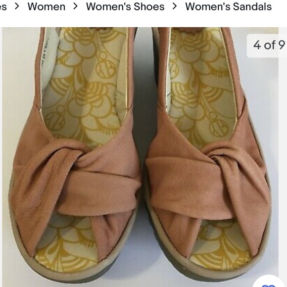 Fly London wedge sandals size 39/8 - Picture 10 of 13